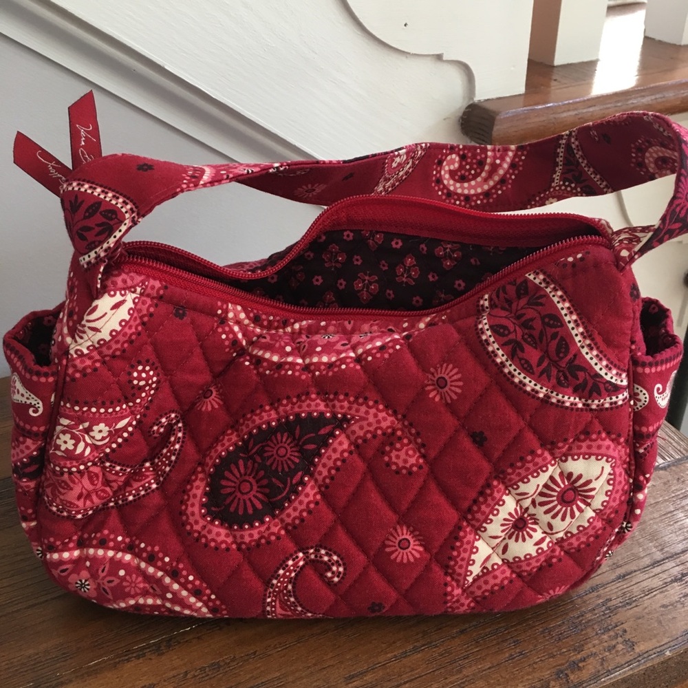 Vera Bradley satchel small red purse - Picture 2 of 5